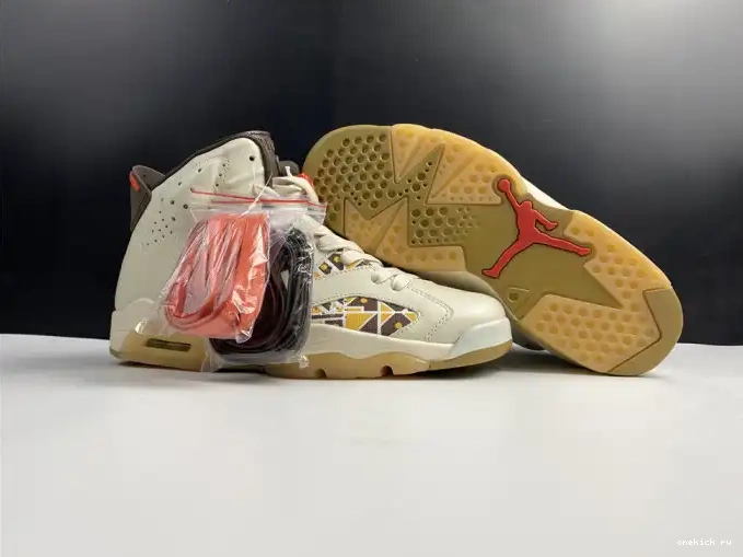 Chep Onekick Sail Jordan 6 Quai54 Retro (2020) Brown AIR CZ4152-100 0430